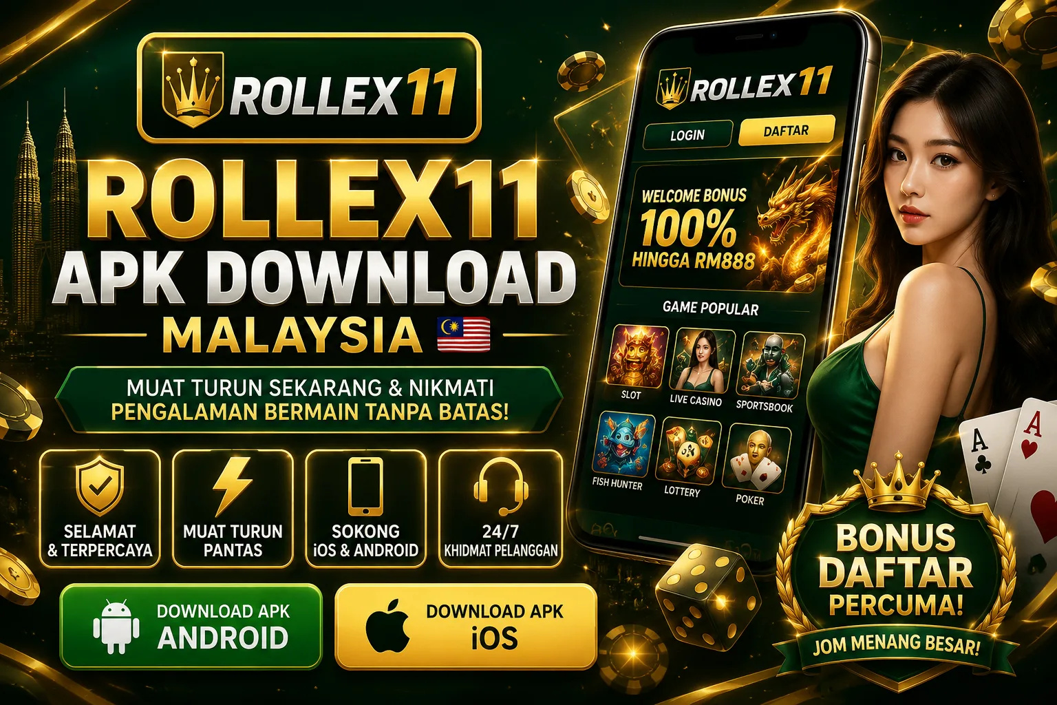 Banner Rollex11 APK Download Malaysia