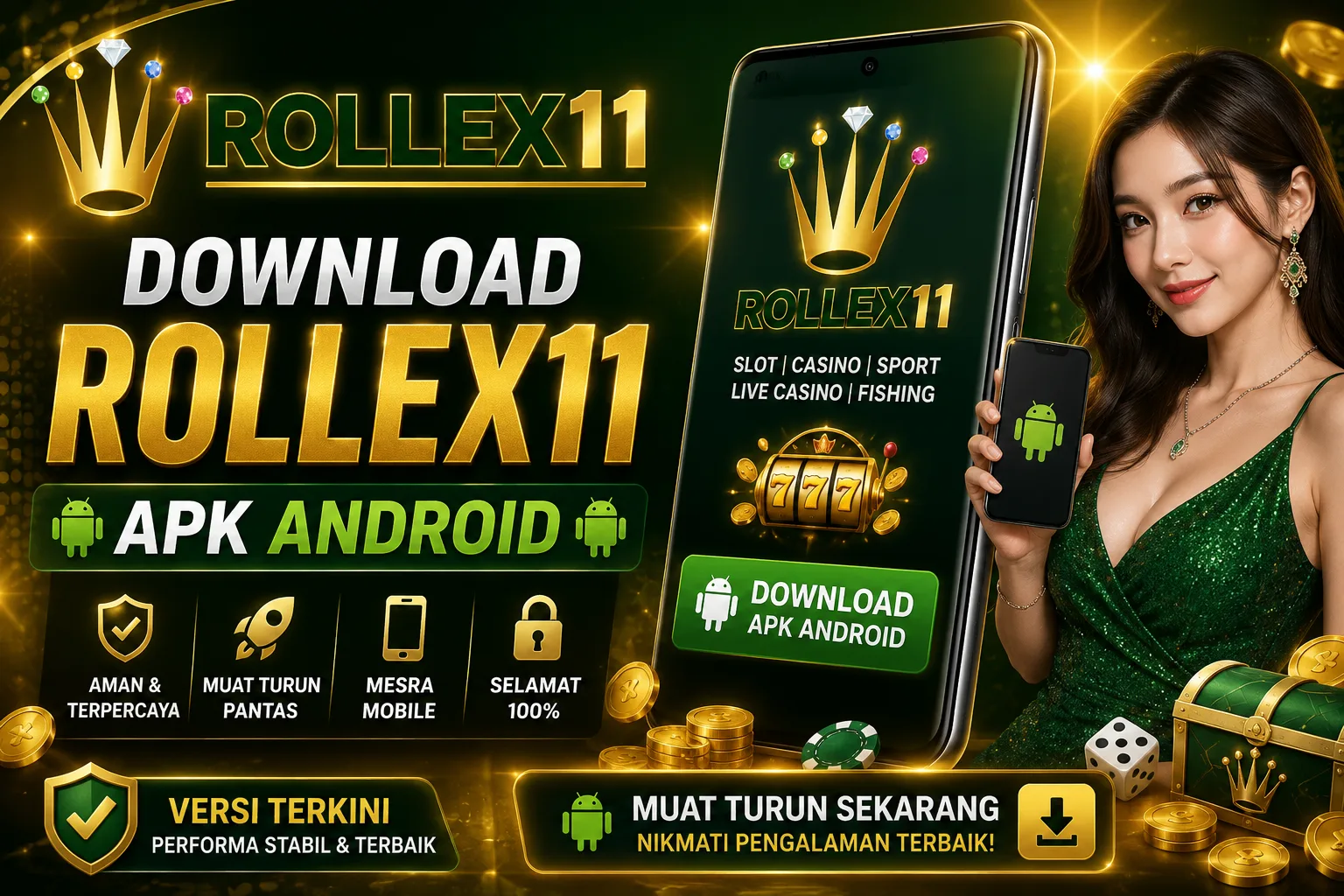 Banner Download Rollex11 APK Android